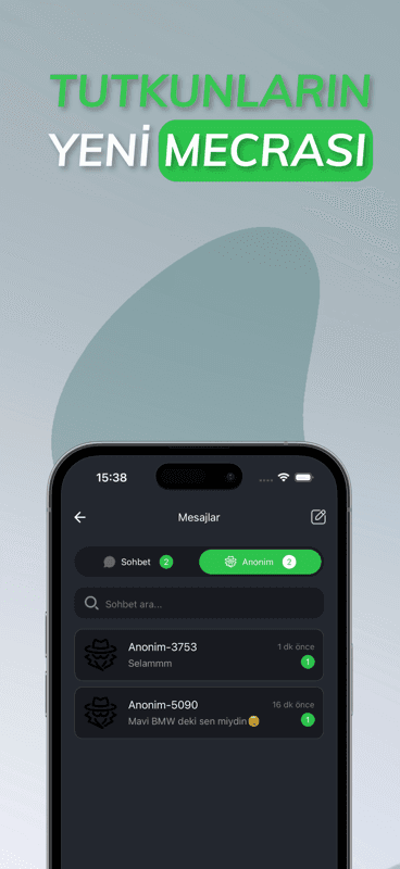 Plakapp mesajlaşma ekranı